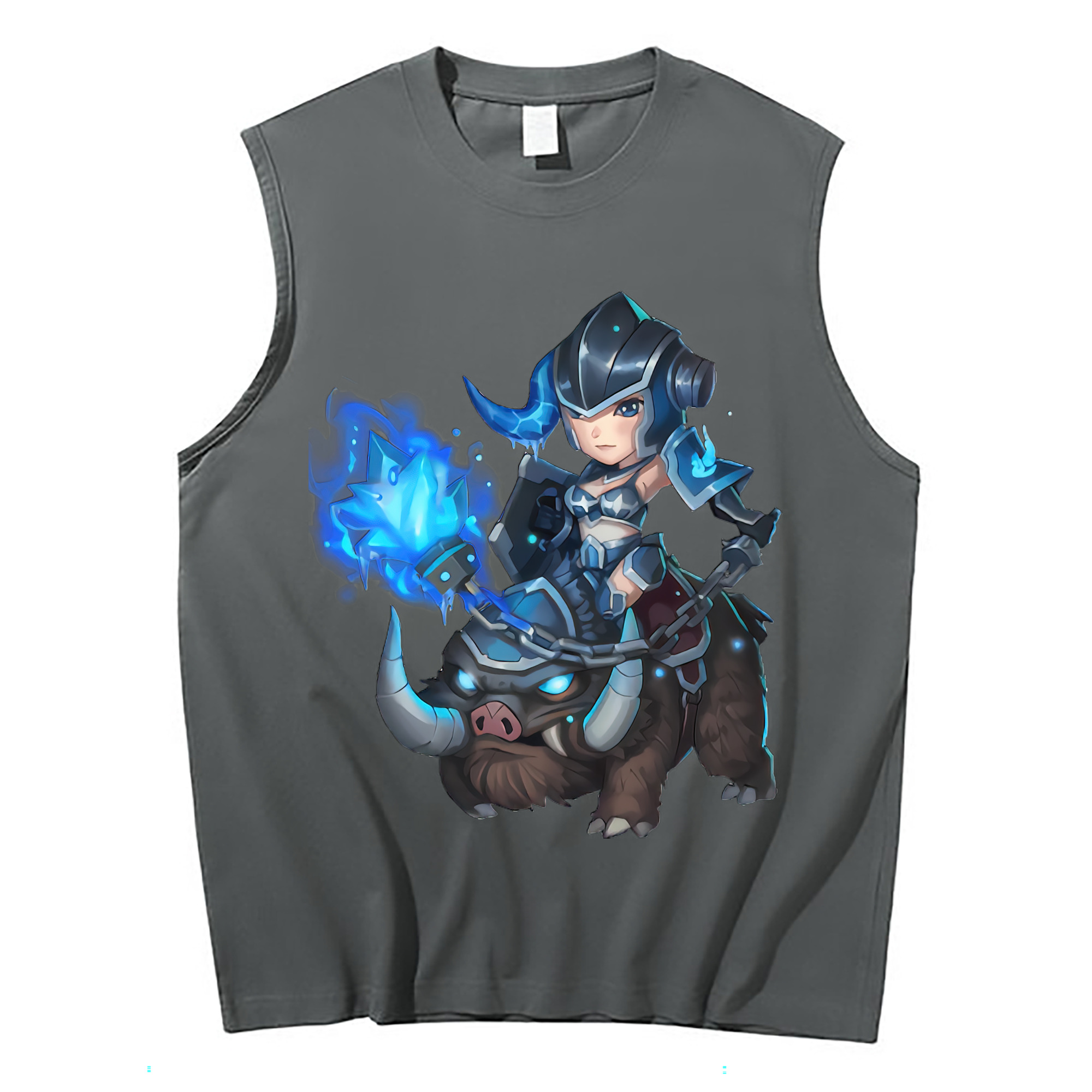 （画像用） リーグ・オブ・レジェンド League of Legends LOL コットン100％タンクトップ（フロントプリント）